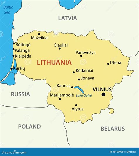 capital of lithuania|mapa de lituania en español.